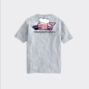 Vineyard Vines BBQ Short-Sleeve Gray T-Shirt, Size L